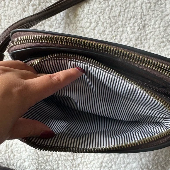 Chocolate brown crossbody bag - Picture 5 of 8